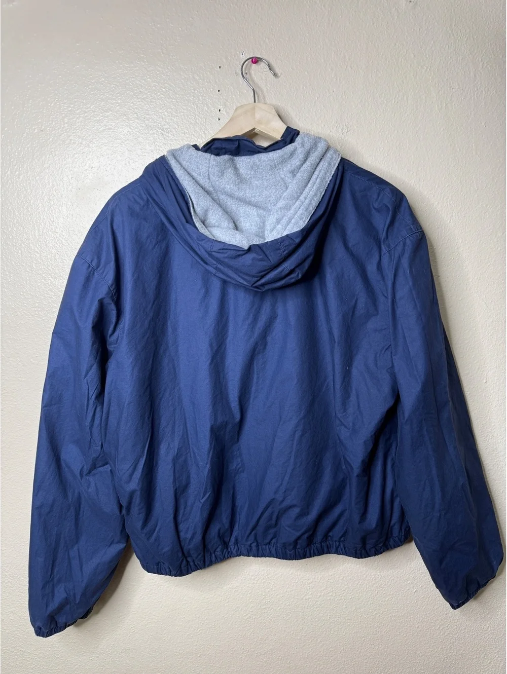 Polo Ralph Lauren Vintage Y2K Jacket Men XL Navy Hooded Fleece Lined [COPY]